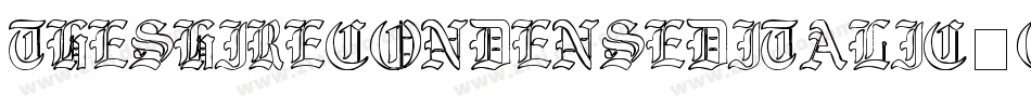 TheShireCondensedItalic-oerV字体转换