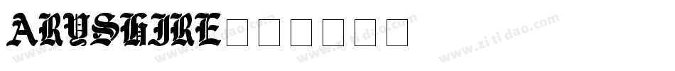 Aryshire字体转换