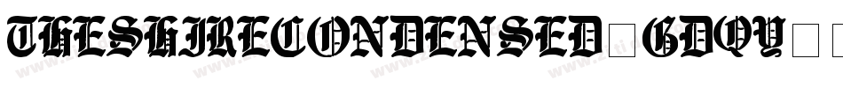 TheShireCondensed-gdqY字体转换 TheShireCondensed-gdqY字体转换