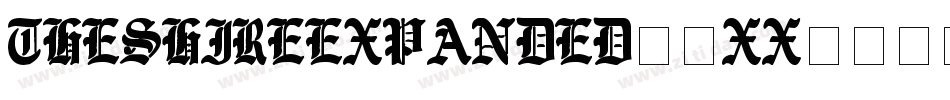 TheShireExpanded-4xX9字体转换 TheShireExpanded-4xX9字体转换