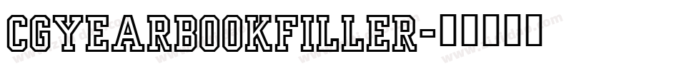 CgYearbookFiller字体转换
