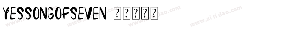 YesSongOfSeven字体转换