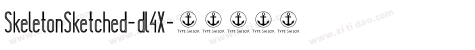 SkeletonSketched-dl4X字体转换