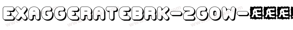 ExaggerateBrk-2GoW字体转换