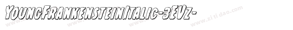 YoungFrankensteinItalic-3EVz字体转换