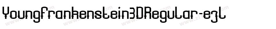 YoungFrankenstein3DRegular-ezlB字体转换