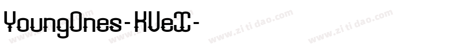 YoungOnes-KVeX字体转换