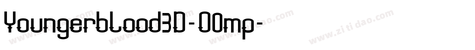 Youngerblood3D-O0mp字体转换