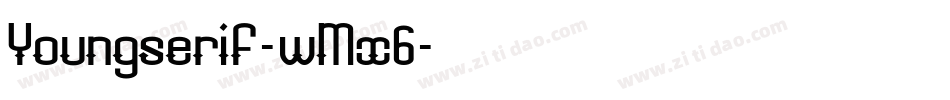 Youngserif-wMx6字体转换