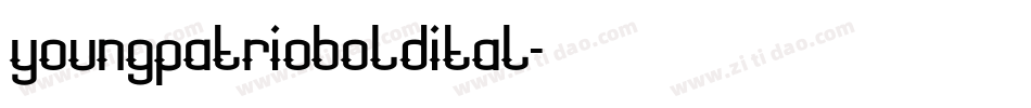 youngpatrioboldital字体转换