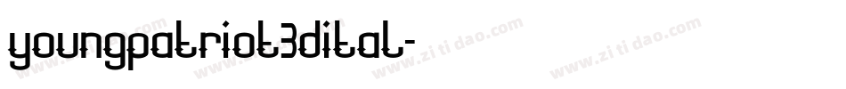 youngpatriot3dital字体转换