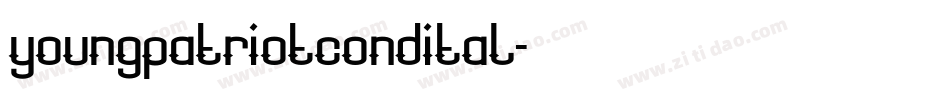 youngpatriotcondital字体转换
