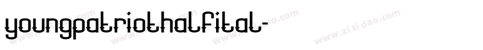youngpatriothalfital字体转换