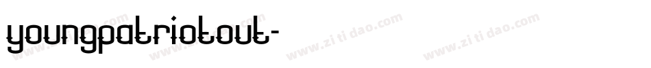 youngpatriotout字体转换