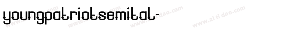 youngpatriotsemital字体转换