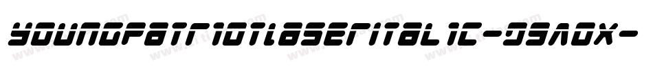 YoungPatriotLaserItalic-d9A0x字体转换