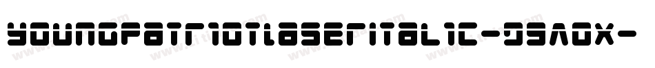 YoungPatriotLaserItalic-d9A0x字体转换