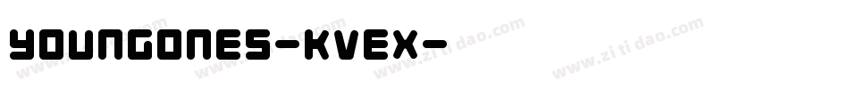 YoungOnes-KVeX字体转换
