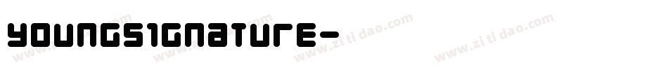 YoungSignature字体转换