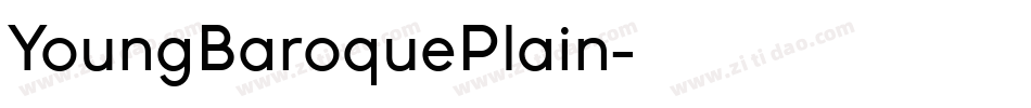 YoungBaroquePlain字体转换
