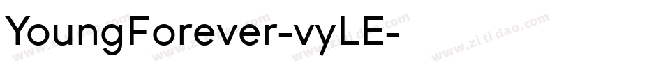 YoungForever-vyLE字体转换