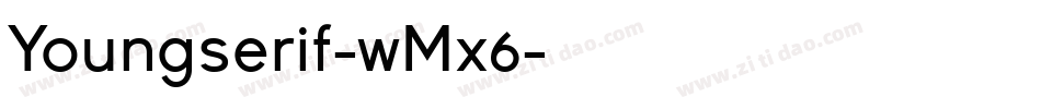 Youngserif-wMx6字体转换