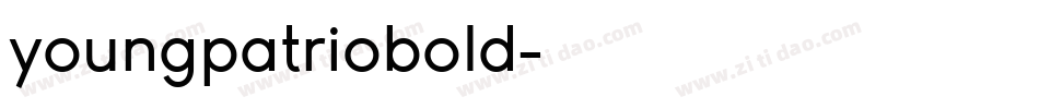 youngpatriobold字体转换