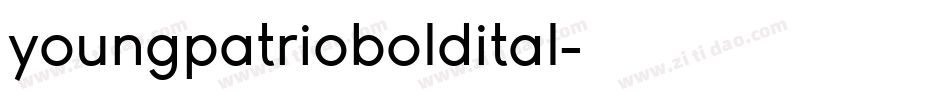 youngpatrioboldital字体转换