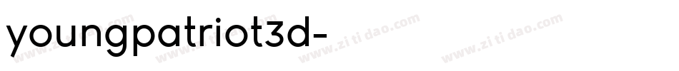 youngpatriot3d字体转换