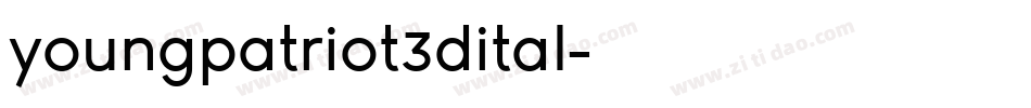 youngpatriot3dital字体转换