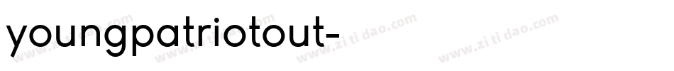 youngpatriotout字体转换