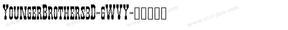 YoungerBrothers3D-6WVY字体转换