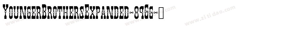 YoungerBrothersExpanded-89Gg字体转换