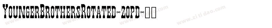 YoungerBrothersRotated-2opd字体转换