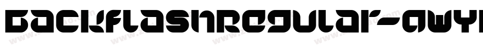 BackflashRegular-qWYr字体转换
