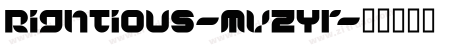 Rightious-MVZYr字体转换