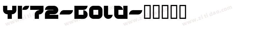 Yr72-Bold字体转换