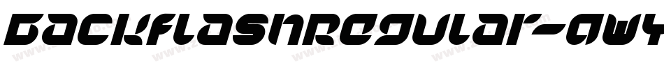 BackflashRegular-qWYr字体转换