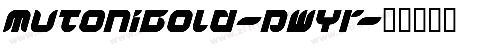 MutoniBold-pwYr字体转换