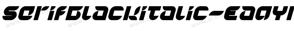 SerifBlackitalic-EaqYr字体转换
