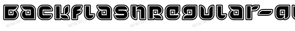 BackflashRegular-qWYr字体转换
