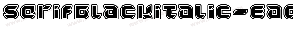 SerifBlackitalic-EaqYr字体转换