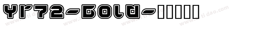 Yr72-Bold字体转换