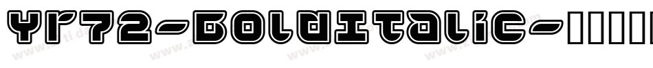 Yr72-BoldItalic字体转换