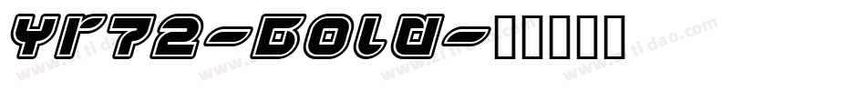 Yr72-Bold字体转换
