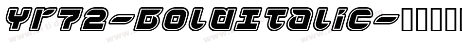 Yr72-BoldItalic字体转换