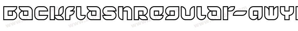 BackflashRegular-qWYr字体转换