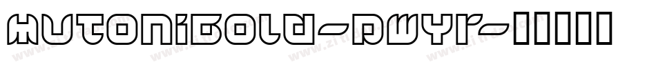 MutoniBold-pwYr字体转换
