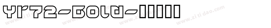 Yr72-Bold字体转换