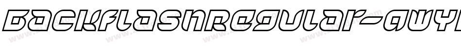 BackflashRegular-qWYr字体转换